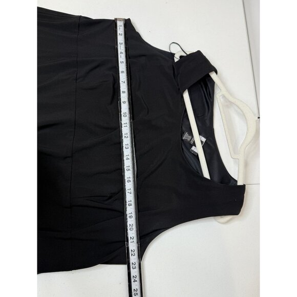 R&M Richards Woman 2 Piece Plus Size 2X Black Dress & Jacket Set Evening Formal - Picture 8 of 13